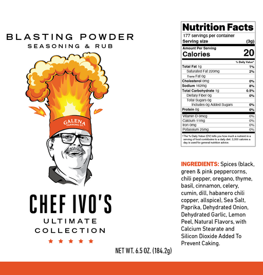 Chef Ivo's Ultimate Blasting Powder Seasoning and Rub - The Kansas City BBQ Store