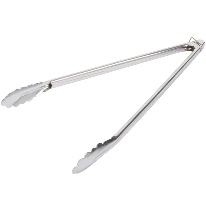 Kona Premium Stainless Steel Locking Grill Tongs 16 inch, - The Kansas City BBQ Store