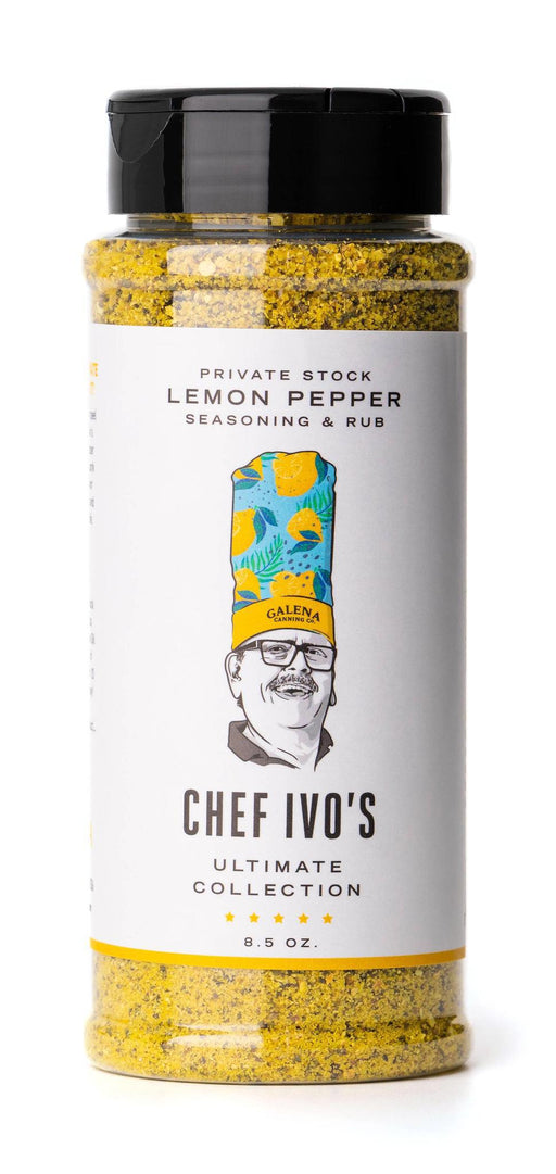 Chef Ivo's Private Stock Lemon Pepper Seasoning - The Kansas City BBQ Store