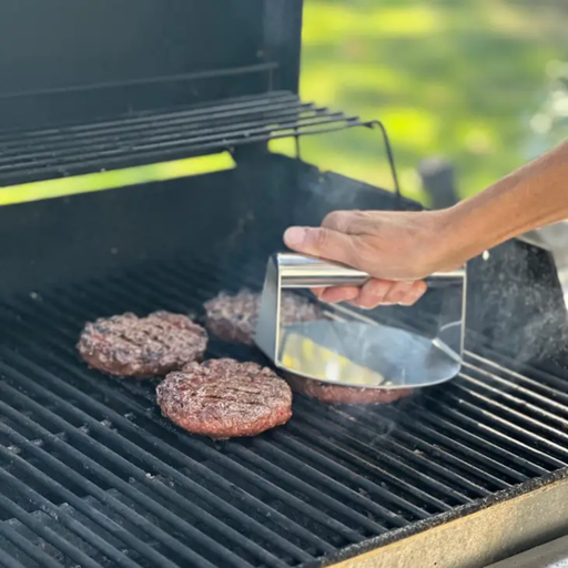 Outset Stainless Steel Burger Smasher - The Kansas City BBQ Store