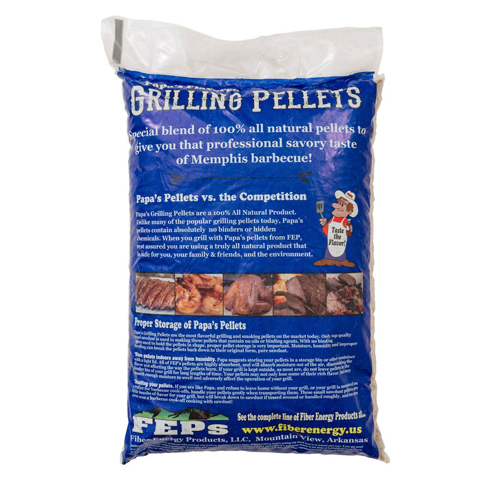 Papa's Premium Hardwood Grilling and Smoking Pellets, Memphis Blend, 20 Pounds