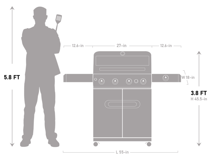 Mesa 415BZ | Stainless Gas Grill - The Kansas City BBQ Store