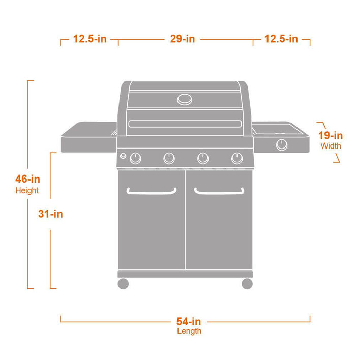 41847NG | Stainless Natural/Propane Gas Grill - The Kansas City BBQ Store