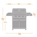 41847NG | Stainless Natural/Propane Gas Grill - The Kansas City BBQ Store