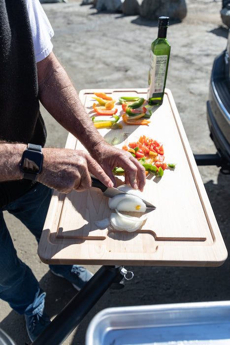 Cutting Board Side Table - The Kansas City BBQ Store