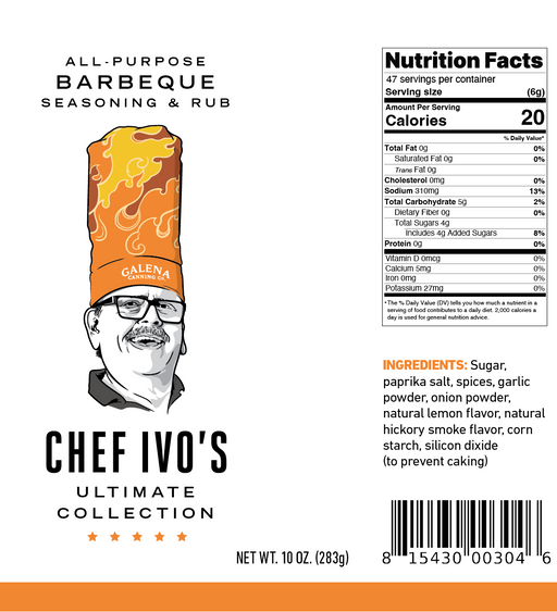 Chef Ivo's All-Purpose Barbeque Seasoning Rub - The Kansas City BBQ Store