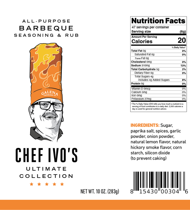 Chef Ivo's All-Purpose Barbeque Seasoning Rub - The Kansas City BBQ Store