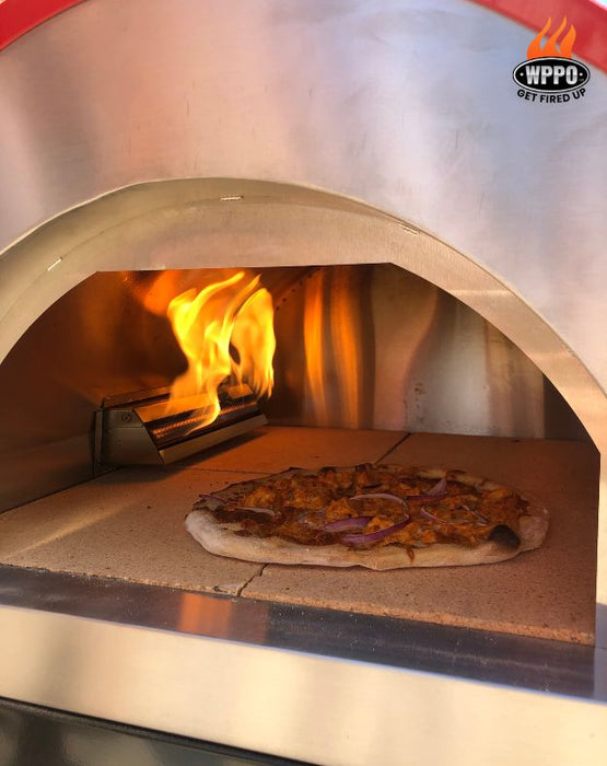 Traditional 25" Dual Fueled Pizza Oven With Gas Attachment- Wood and Gas Powered - The Kansas City BBQ Store