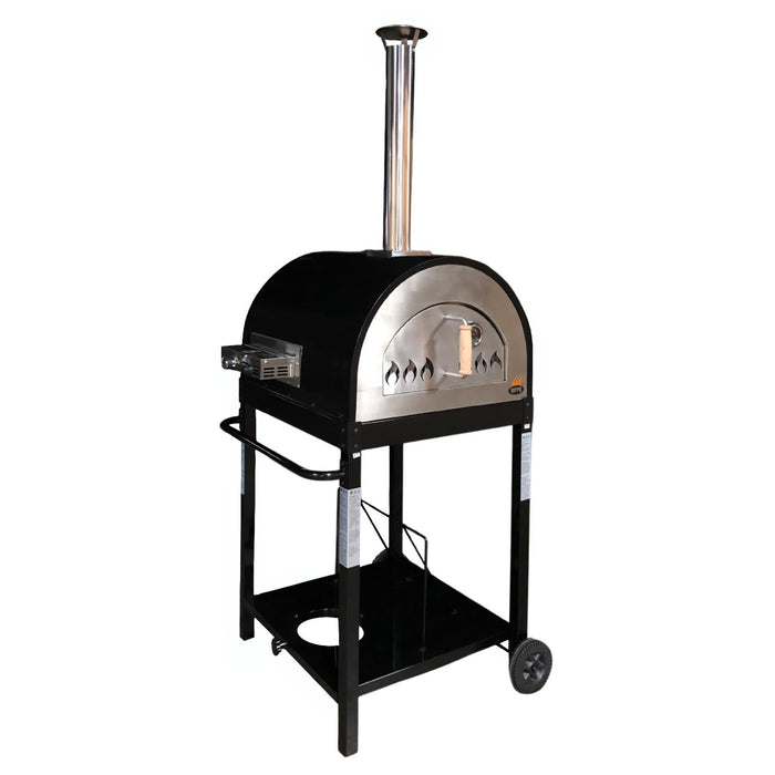 Traditional 25" Dual Fueled Pizza Oven With Gas Attachment- Wood and Gas Powered - The Kansas City BBQ Store