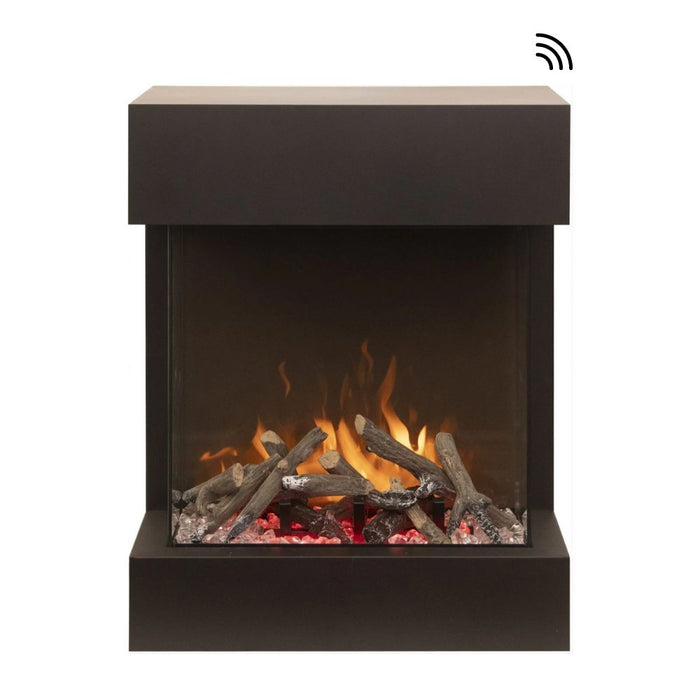 Amantii TRU-VIEW Cube LUMINA 20-Inch 3-Sided Smart Electric Fireplace (CUBE-2025WM-LUMINA)