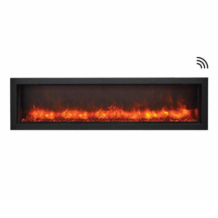 Amantii Panorama SLIM 60-Inch Built-in Indoor/Outdoor Smart Electric Fireplace (BI-60-SLIM)