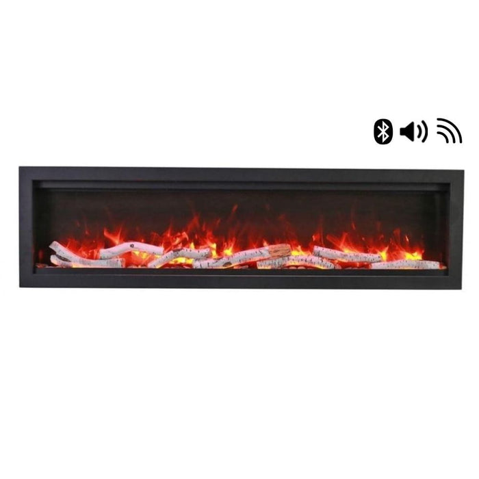 Amantii SYMMETRY Bespoke Built-In/Wall Mounted Smart Electric Fireplace with Sound