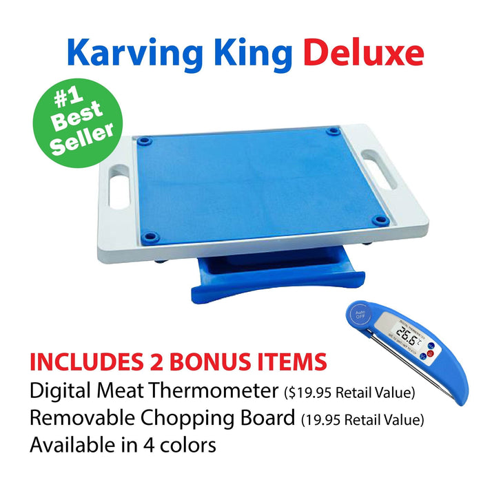 Dripless Cutting Board 2 In 1 System With Digital Meat Thermometer - The Kansas City BBQ Store