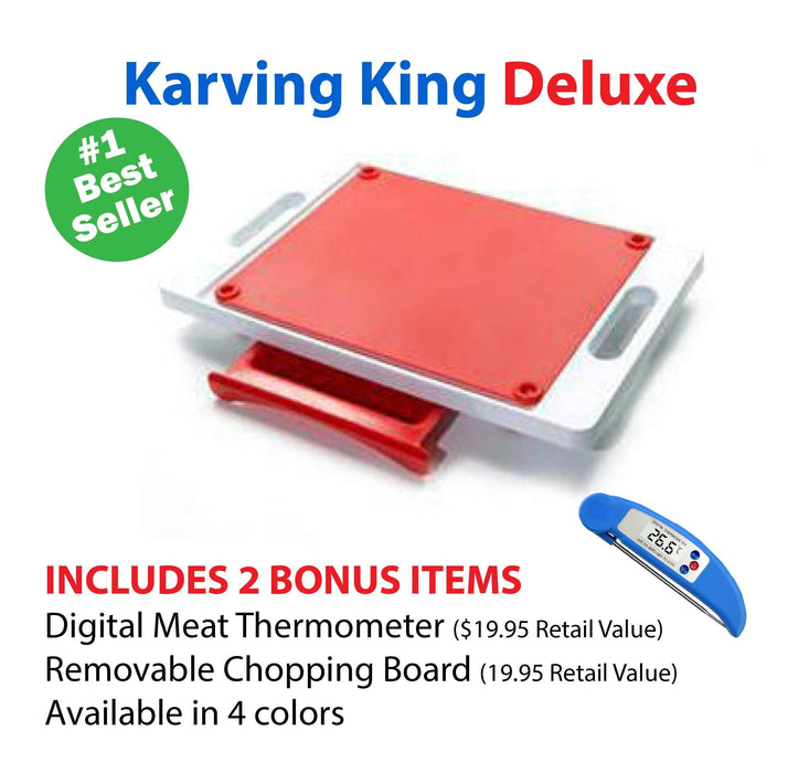 Dripless Cutting Board 2 In 1 System With Digital Meat Thermometer - The Kansas City BBQ Store