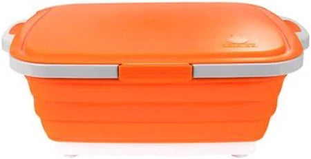 Drip Ez Prep Tub W/ Locking Lid Orange - The Kansas City BBQ Store