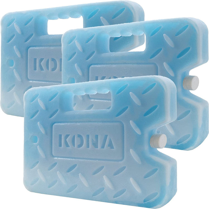 Kona XL 4 lb. Blue Ice Pack for Coolers - Extreme Long Lasting (-5C) Gel - Refreezable, Reusable - The Kansas City BBQ Store