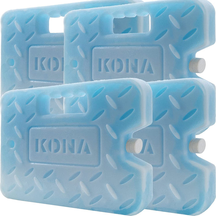 Kona XL 4 lb. Blue Ice Pack for Coolers - Extreme Long Lasting (-5C) Gel - Refreezable, Reusable - The Kansas City BBQ Store