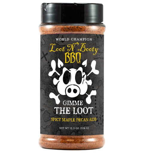 Loot N' Booty Gimme That Loot Spicy Maple Pecan Rub 12.5oz - The Kansas City BBQ Store