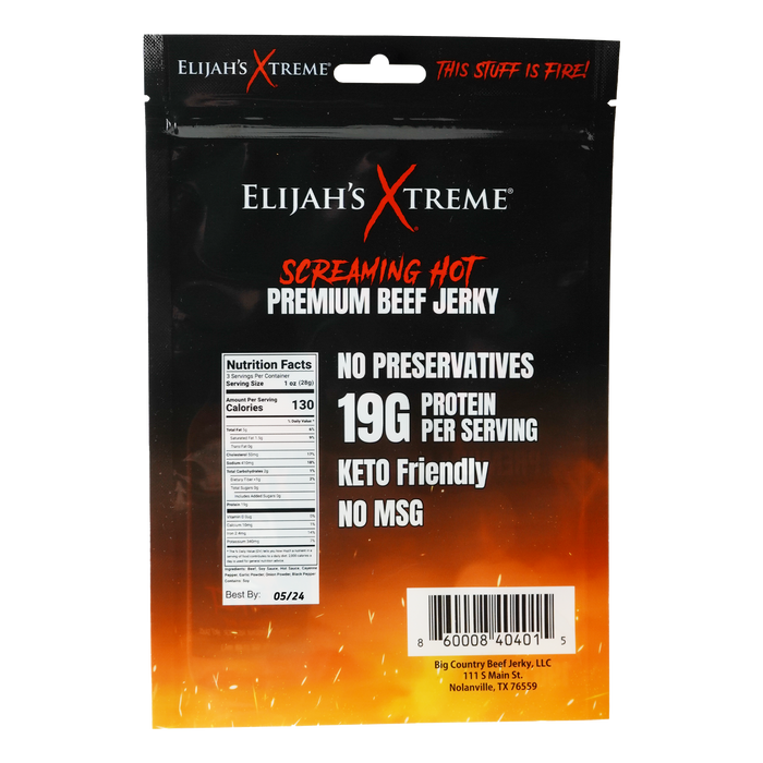 Xtreme Regret Spicy Beef Jerky (6 Bags) - The Kansas City BBQ Store