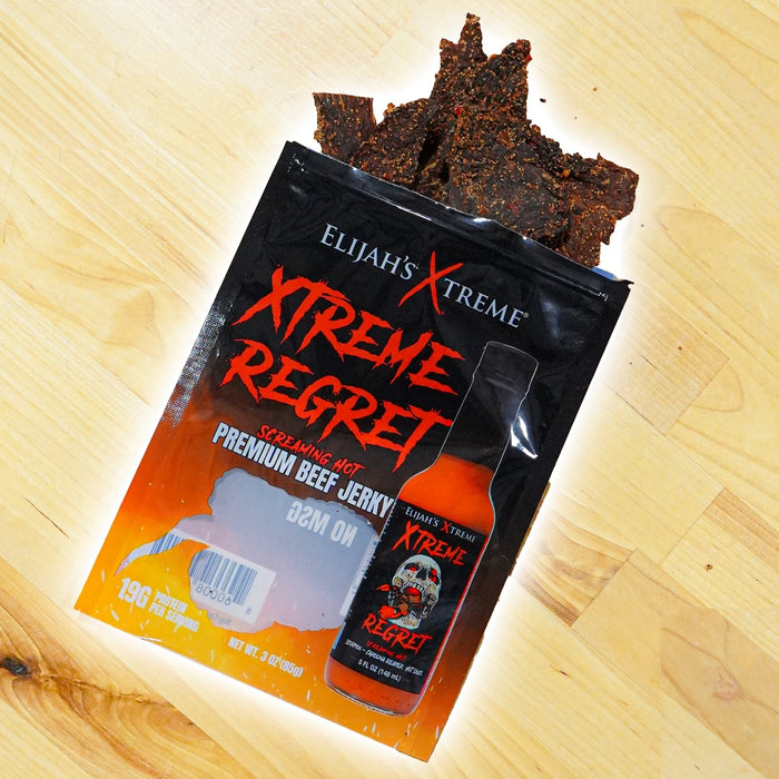 Xtreme Regret Spicy Beef Jerky (6 Bags) - The Kansas City BBQ Store