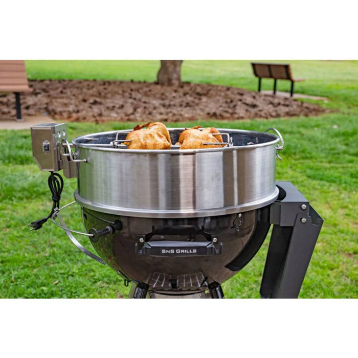 Slow ’N Sear Kettle Ring Rotisserie Kit - The Kansas City BBQ Store