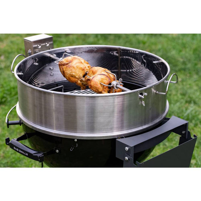 Slow ’N Sear Kettle Ring Rotisserie Kit - The Kansas City BBQ Store