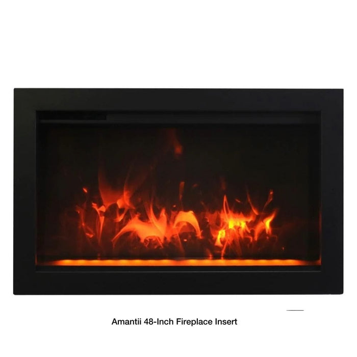 Amantii 26-Inch to 48-Inch Traditional Built-in Smart Electric Fireplace Insert