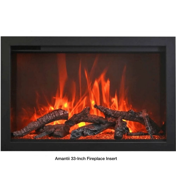 Amantii 26-Inch to 48-Inch Traditional Built-in Smart Electric Fireplace Insert