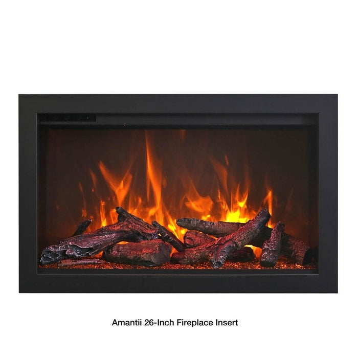 Amantii 26-Inch to 48-Inch Traditional Built-in Smart Electric Fireplace Insert