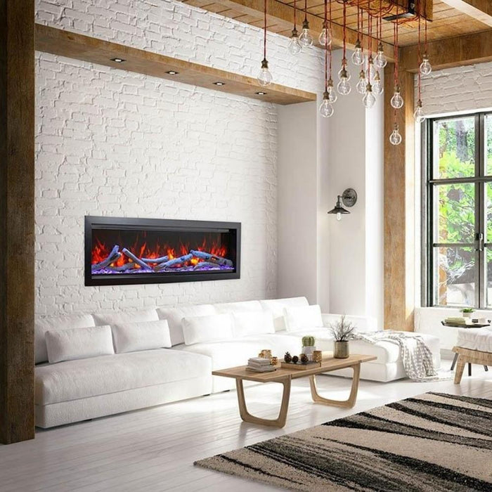 Amantii SYMMETRY Bespoke Built-In/Wall Mounted Smart Electric Fireplace with Sound