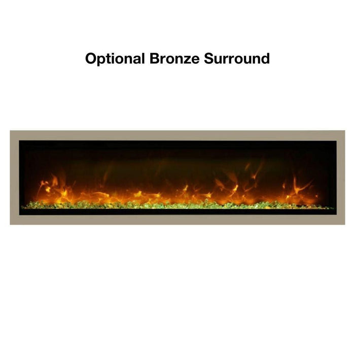 Amantii SYMMETRY Built-in Electric Fireplace with Two Flame Styles and Touchpad