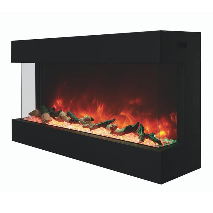 Amantii TRU-VIEW 40-Inch Indoor /Outdoor 3-Sided Smart Electric Fireplace (40-TRU-VIEW-XL)