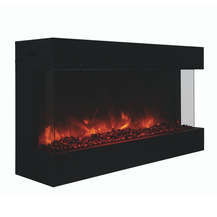 Amantii TRU-VIEW 40-Inch Indoor /Outdoor 3-Sided Smart Electric Fireplace (40-TRU-VIEW-XL)