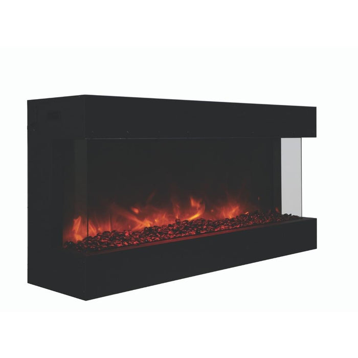 Amantii TRU-VIEW 50-Inch Indoor /Outdoor 3-Sided Smart Electric Fireplace (50-TRU-VIEW-XL)