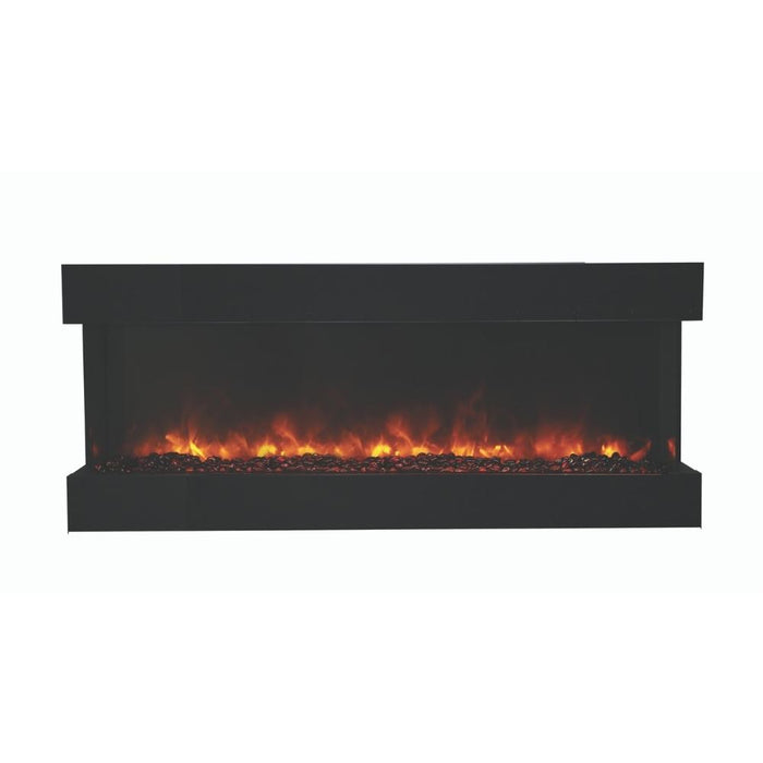 Amantii TRU-VIEW 60-Inch Indoor /Outdoor 3-Sided Smart Electric Fireplace (60-TRU-VIEW-XL)