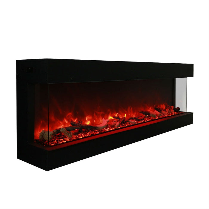 Amantii TRU-VIEW 72-Inch Indoor/Outdoor 3-Sided Smart Electric Fireplace (72-TRU-VIEW-XL)