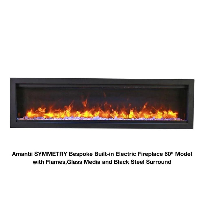 Amantii SYMMETRY Bespoke Built-In/Wall Mounted Smart Electric Fireplace with Sound