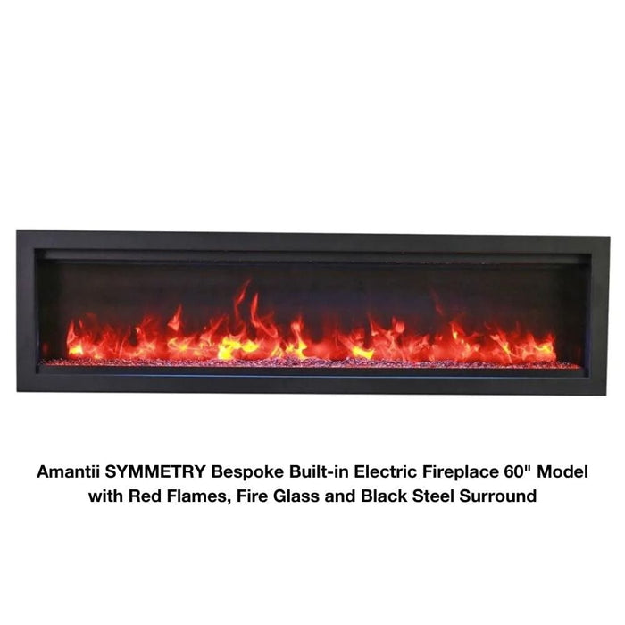 Amantii SYMMETRY Bespoke Built-In/Wall Mounted Smart Electric Fireplace with Sound