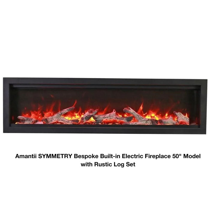 Amantii SYMMETRY Bespoke Built-In/Wall Mounted Smart Electric Fireplace with Sound