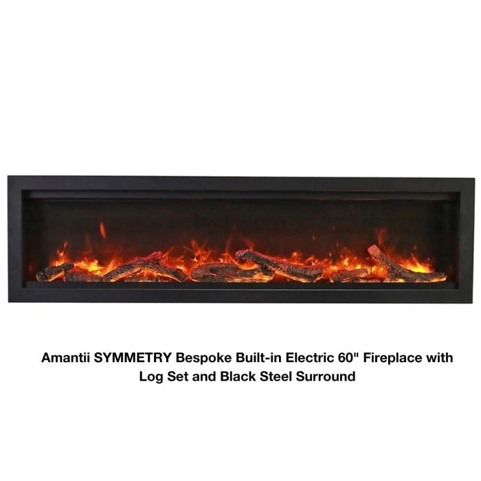 Amantii SYMMETRY Bespoke Built-In/Wall Mounted Smart Electric Fireplace with Sound