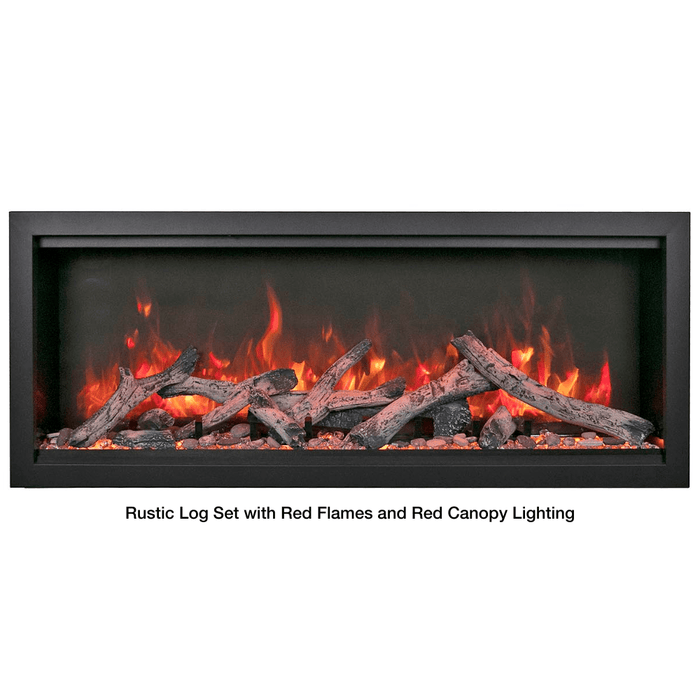 Amantii SYMMETRY Bespoke Extra Tall Built-In Smart Electric Fireplace with Sound