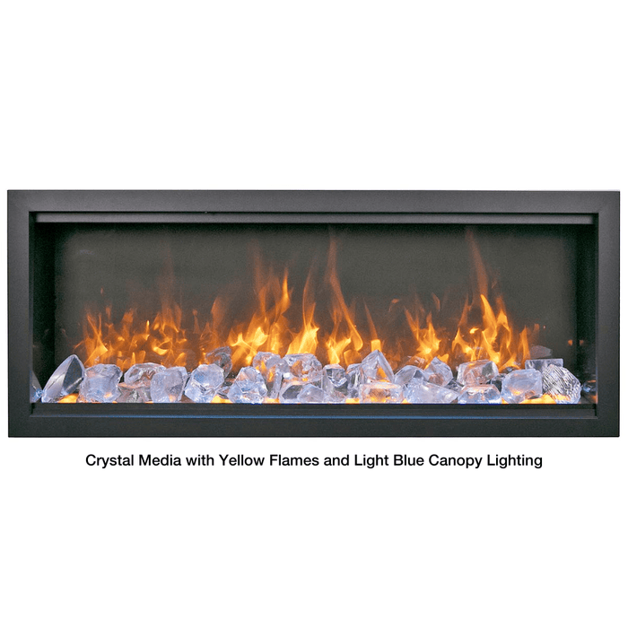 Amantii SYMMETRY Bespoke Extra Tall Built-In Smart Electric Fireplace with Sound