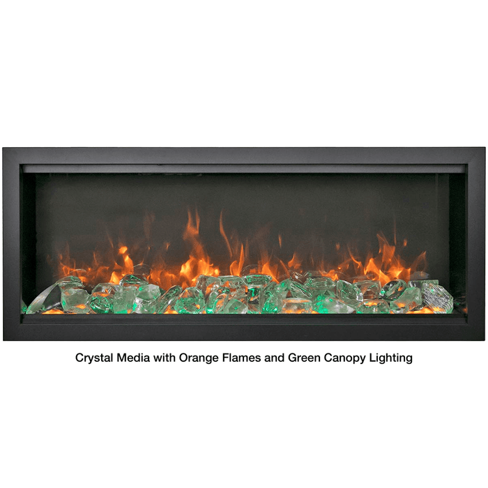 Amantii SYMMETRY Bespoke Extra Tall Built-In Smart Electric Fireplace with Sound