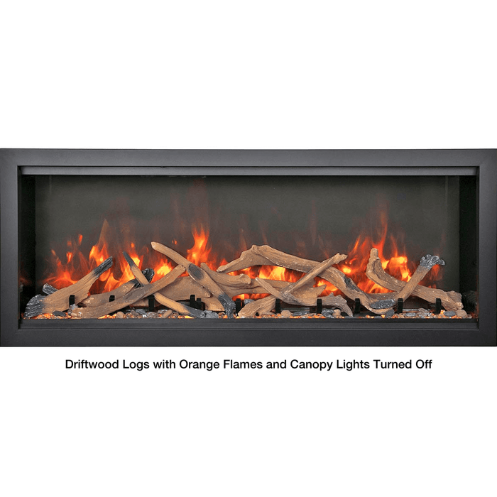 Amantii SYMMETRY Bespoke Extra Tall Built-In Smart Electric Fireplace with Sound