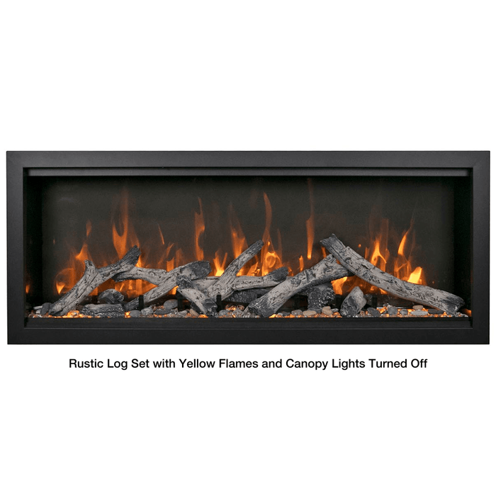 Amantii SYMMETRY Bespoke Extra Tall Built-In Smart Electric Fireplace with Sound