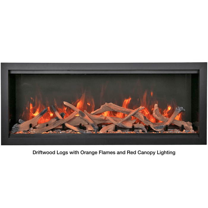 Amantii SYMMETRY Bespoke Extra Tall Built-In Smart Electric Fireplace with Sound