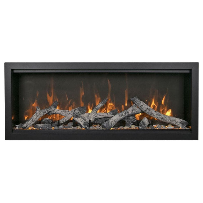 Amantii SYMMETRY Bespoke Extra Tall Built-In Smart Electric Fireplace with Sound