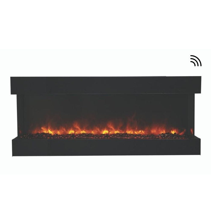 Amantii TRU-VIEW 60-Inch Indoor /Outdoor 3-Sided Smart Electric Fireplace (60-TRU-VIEW-XL)