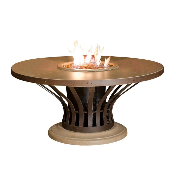 American Fyre Designs Fiesta 54-Inch Round Gas Fire Pit Table