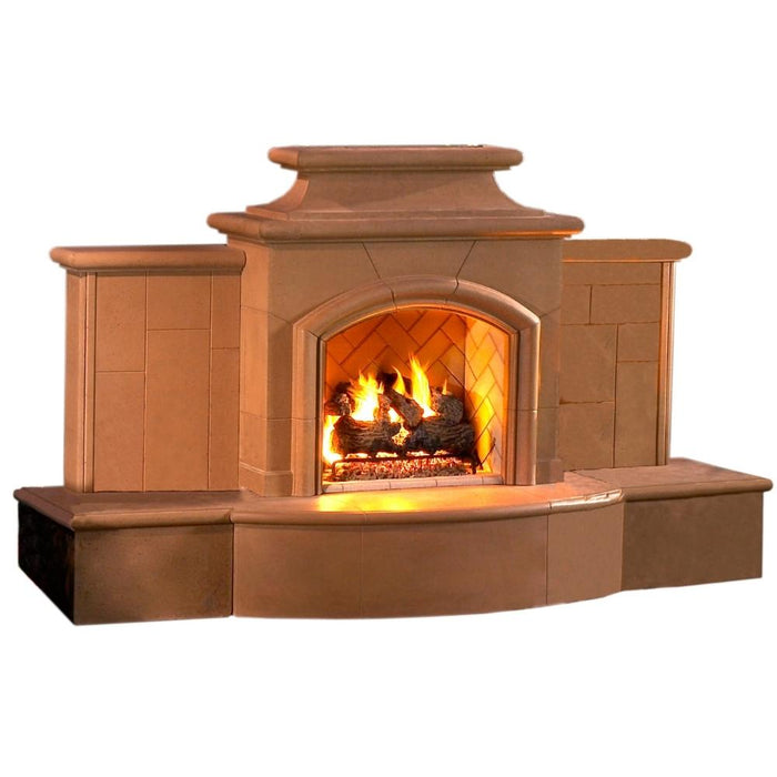 American Fyre Designs Grand Mariposa 113-Inch Recessed Hearth Outdoor Gas Fireplace